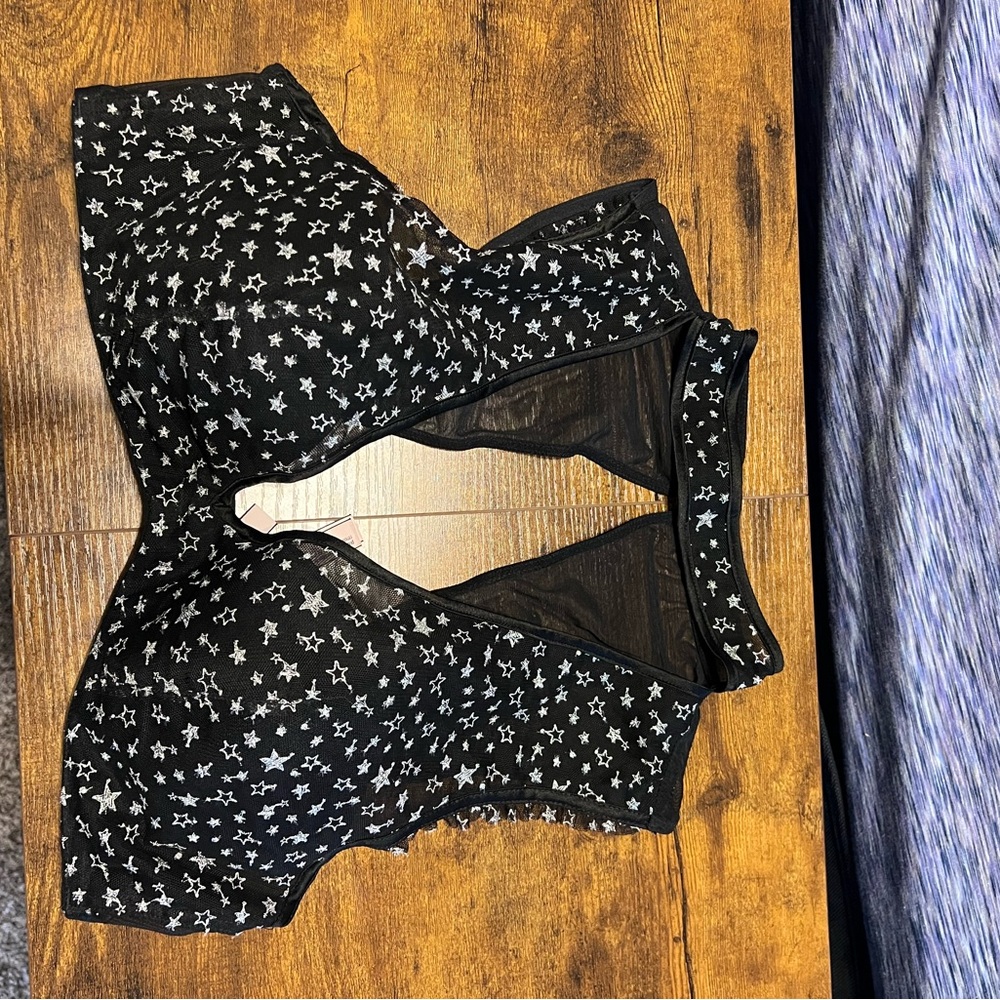 Victoria's Secret Black Bralette with White Stars